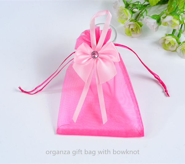 organza candy bag with bowknot