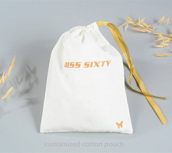 customized cotton pouch your logo accept