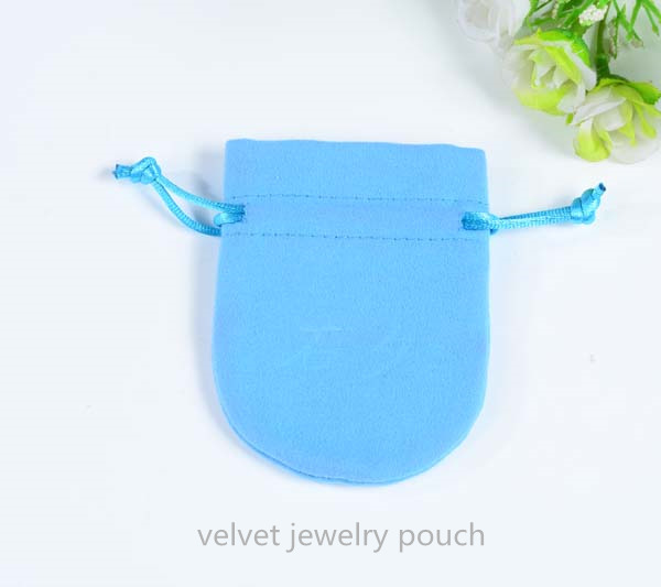 round velvet jewelry pouch