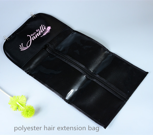 PVC storgae hanger bag for hair extension