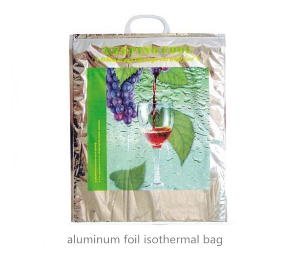 plastic aluminum foil isothermal tote bag
