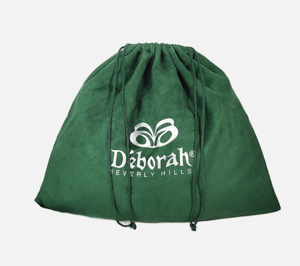 emerald suede drawstring package bag for shoes handbag