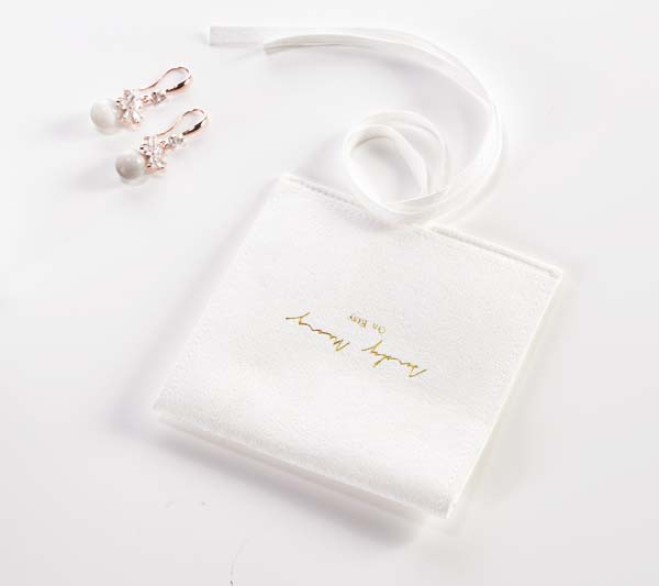 Jewelry Bag With Microfiber Ribbon 