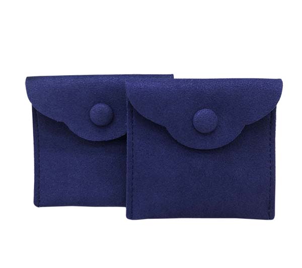 Microfiber Jewelry Bag Dark Blue 