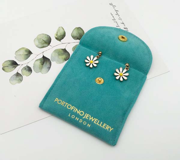 turquoise jewelry snap pouch 