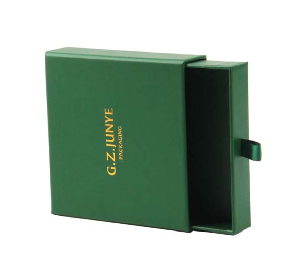 Green Cardboard Gift Box Slide Out Box Packaging