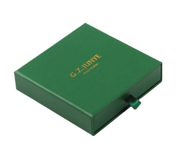 Green Cardboard Gift Box Slide Out Box Packaging