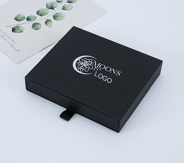 Black Cardboard Jewelry Box 