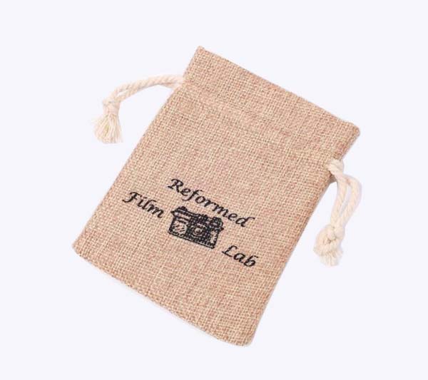 Jute Drawstring Bag with Non Woven Lining