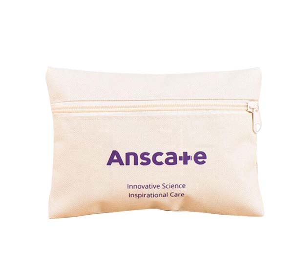 Cotton Zipper Pouch for Skincare Products 